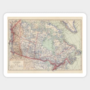 Canada Antique Maps Sticker